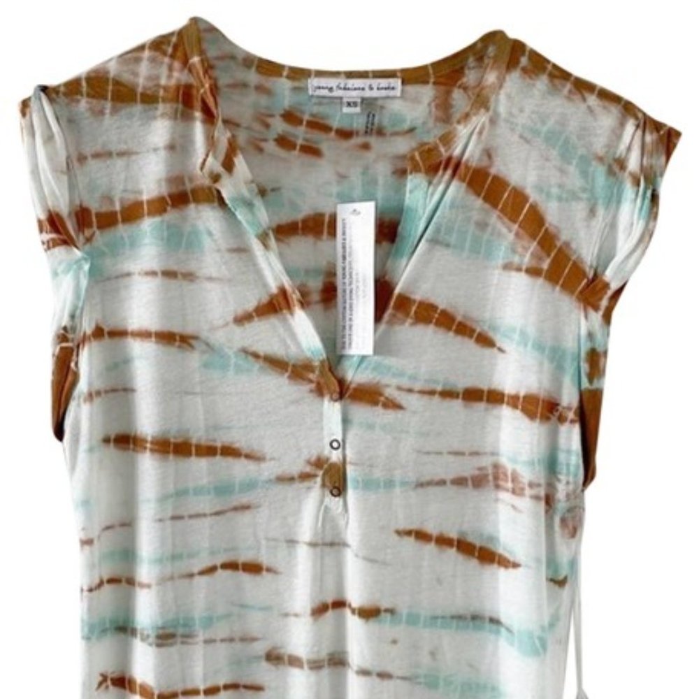 Young Fabulous & Broke YFB Loni Button Tee
